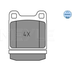  stabdžių trinkelių rinkinys, diskinis stabdys <small>MEYLE-ORIGINAL: True to OE.</small>