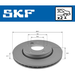  stabdžių diskas (1vnt)