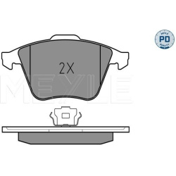  stabdžių trinkelių rinkinys, diskinis stabdys <small>MEYLE-PD: Advanced performance and design.</small>