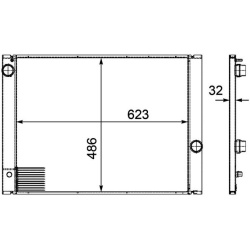  radiatorius, variklio aušinimas <small>BEHR *** PREMIUM LINE ***</small>