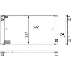  radiatorius, variklio aušinimas <small>BEHR *** PREMIUM LINE ***</small>