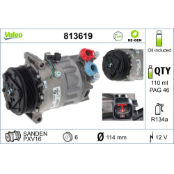  kompresorius, oro kondicionierius <small>VALEO RE-GEN REMANUFACTURED</small>