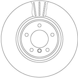  stabdžių diskas (1vnt) <small>TRW SINGLE</small>