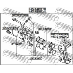  stūmoklis, stabdžių apkaba