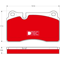  stabdžių trinkelių rinkinys, diskinis stabdys <small>DTEC COTEC</small>
