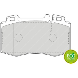  stabdžių trinkelių rinkinys, diskinis stabdys <small>PREMIER ECO FRICTION</small>