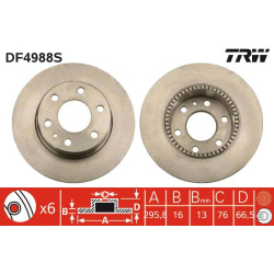  stabdžių diskas (1vnt) <small>TRW SINGLE</small>