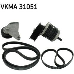  V formos rumbuotas diržas, komplektas