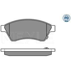  stabdžių trinkelių rinkinys, diskinis stabdys <small>MEYLE-PD: Advanced performance and design.</small>