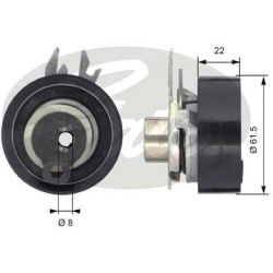  įtempiklio skriemulys, paskirstymo diržas <small>PowerGrip™</small>
