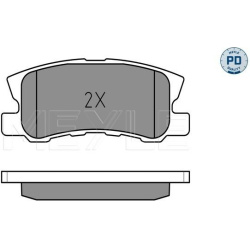  stabdžių trinkelių rinkinys, diskinis stabdys <small>MEYLE-PD: Advanced performance and design.</small>