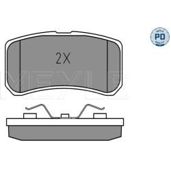  stabdžių trinkelių rinkinys, diskinis stabdys <small>MEYLE-PD: Advanced performance and design.</small>