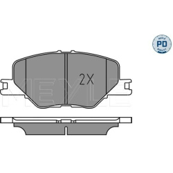  stabdžių trinkelių rinkinys, diskinis stabdys <small>MEYLE-PD: Advanced performance and design.</small>