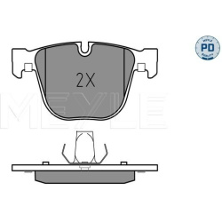  stabdžių trinkelių rinkinys, diskinis stabdys <small>MEYLE-PD: Advanced performance and design.</small>