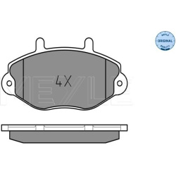  stabdžių trinkelių rinkinys, diskinis stabdys <small>MEYLE-ORIGINAL: True to OE.</small>