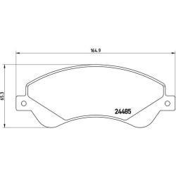  stabdžių trinkelių rinkinys, diskinis stabdys <small>PRIME LINE</small>