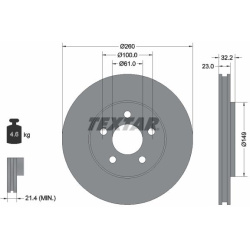  stabdžių diskas (1vnt) <small>PRO</small>
