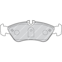  stabdžių trinkelių rinkinys, diskinis stabdys <small>PREMIER ECO FRICTION</small>