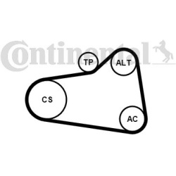  vandens siurblys + V formos rumbuotas diržas, komplektas