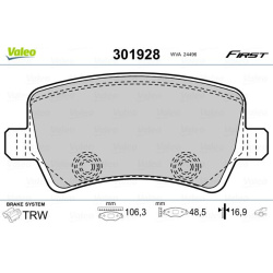  stabdžių trinkelių rinkinys, diskinis stabdys <small>ESSENTIAL</small>