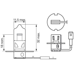  lemputė, priekinis žibintas <small>Pure Light BL</small>