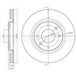  stabdžių diskas (1vnt)