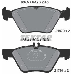  stabdžių trinkelių rinkinys, diskinis stabdys <small>epad</small>