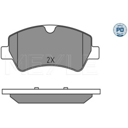  stabdžių trinkelių rinkinys, diskinis stabdys <small>MEYLE-PD: Advanced performance and design.</small>