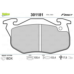  stabdžių trinkelių rinkinys, diskinis stabdys <small>ESSENTIAL</small>
