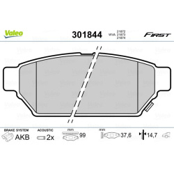  stabdžių trinkelių rinkinys, diskinis stabdys <small>ESSENTIAL</small>