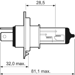  lemputė, priekinis žibintas <small>+50% LIGHT</small>