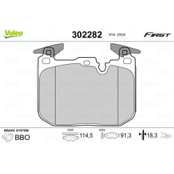  stabdžių trinkelių rinkinys, diskinis stabdys <small>ESSENTIAL</small>