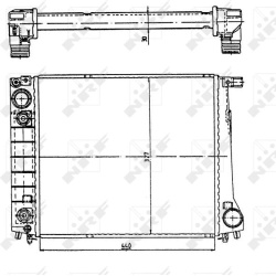  radiatorius, variklio aušinimas <small>EASY FIT</small>