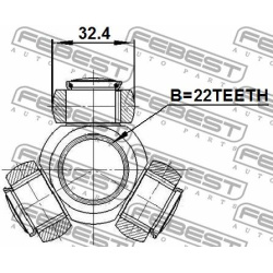  trikojo įvorė, kardaninis velenas