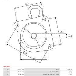  starterio dangtelis, karbiuratorius <small>AS</small>
