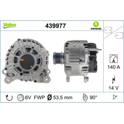  kintamosios srovės generatorius <small>VALEO ORIGINS NEW OE TECHNOLOGY</small>