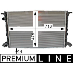  radiatorius, variklio aušinimas <small>BEHR *** PREMIUM LINE ***</small>