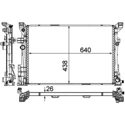  radiatorius, variklio aušinimas <small>BEHR *** PREMIUM LINE ***</small>