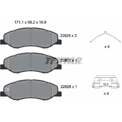  stabdžių trinkelių rinkinys, diskinis stabdys