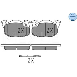  stabdžių trinkelių rinkinys, diskinis stabdys <small>MEYLE-ORIGINAL: True to OE.</small>