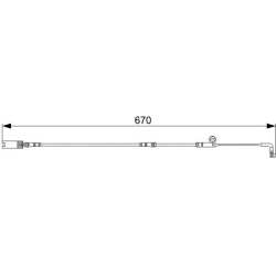  įspėjimo kontaktas, stabdžių trinkelių susidėvėjimas