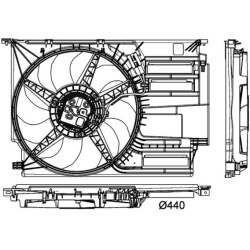  ventiliatorius, radiatoriaus <small>BEHR *** PREMIUM LINE ***</small>