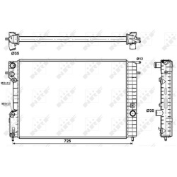  radiatorius, variklio aušinimas <small>EASY FIT</small>