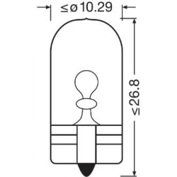  lemputė, atbulinės eigos žibintas <small>ORIGINAL</small>
