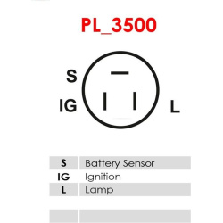  reguliatorius, kintamosios srovės generatorius <small>Brand new AS-PL</small>
