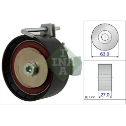  įtempiklio skriemulys, paskirstymo diržas