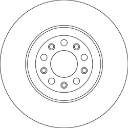  stabdžių diskas (1vnt) <small>TRW SINGLE</small>