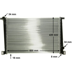 radiatorius, variklio aušinimas <small>BEHR *** PREMIUM LINE ***</small>