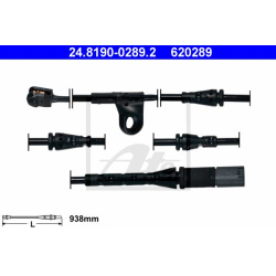  įspėjimo kontaktas, stabdžių trinkelių susidėvėjimas