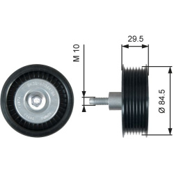  kreipiantysis skriemulys, V formos rumbuotas diržas <small>DriveAlign™</small>